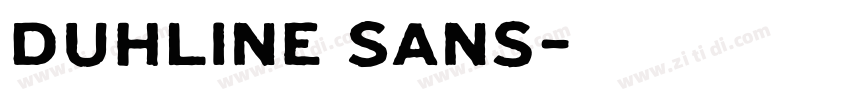 Duhline Sans字体转换